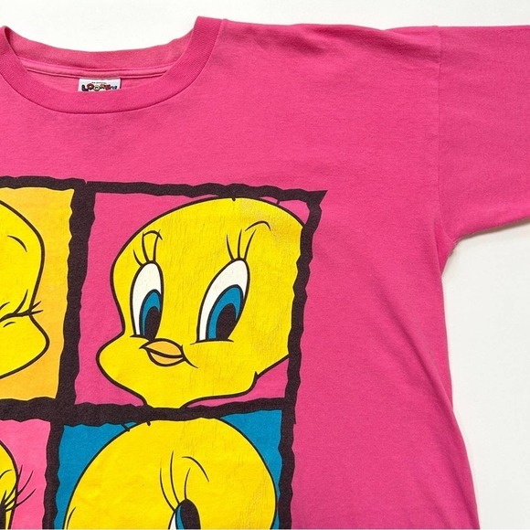 Vintage 90s Y2K Tweety Bird Loony Toons Sleep Dress Shirt Night Gown, One Size - Picture 10 of 12